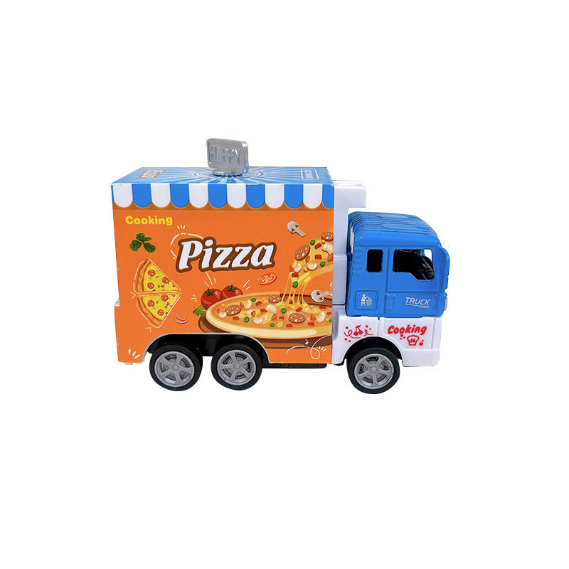 Wholesale Alloy Pull Back Cartoon Dining Car Key Chain